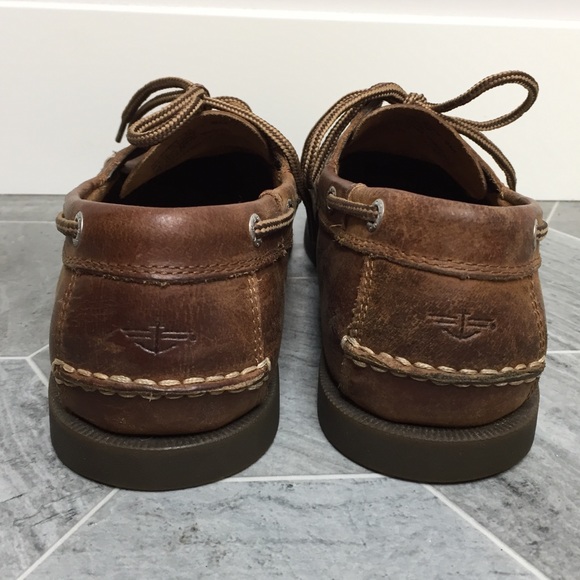 Dockers Brown Leather Boat Shoes | 9 - Picture 3 of 8